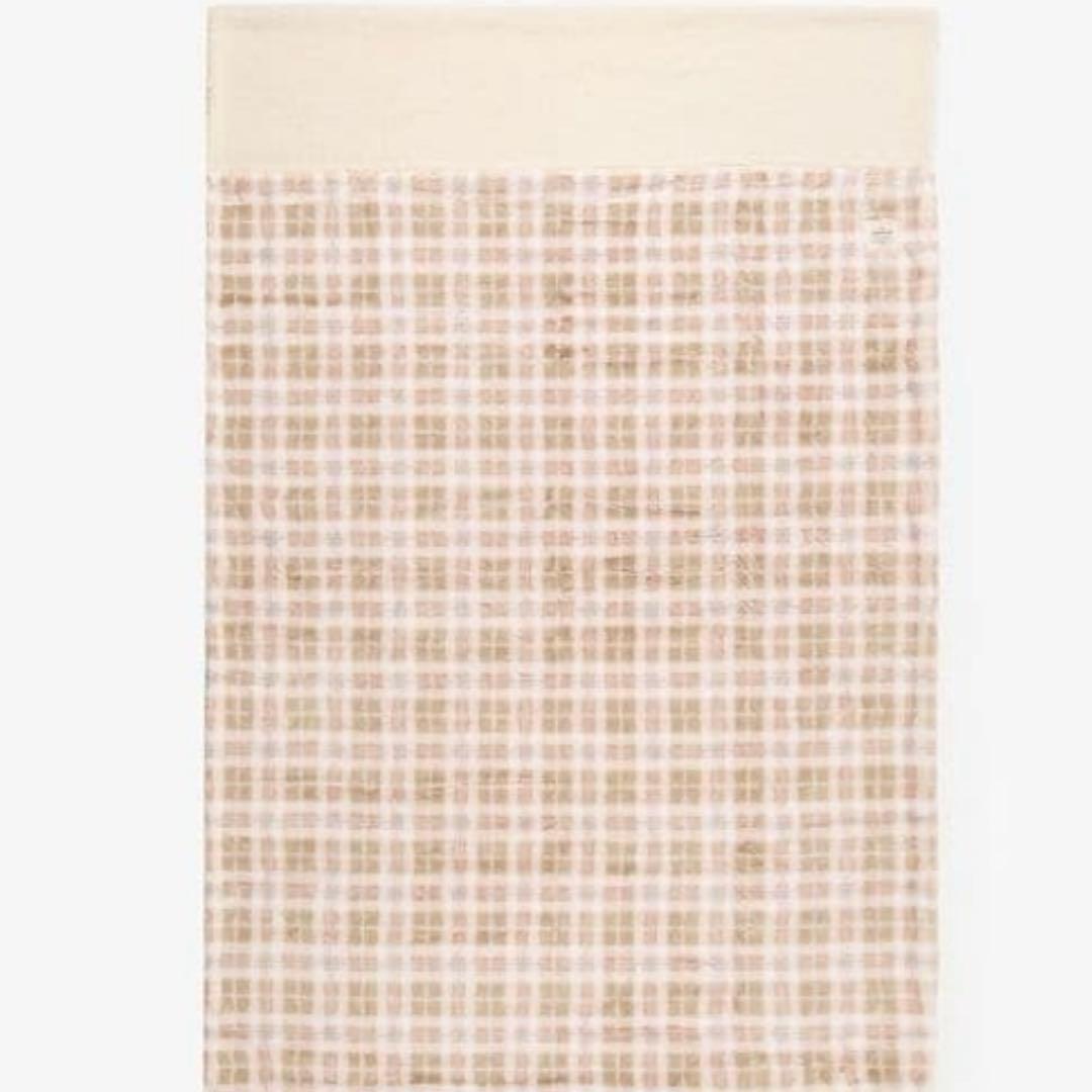 【新品未開封】アフタヌーンティーリビング　毛布　タータンチェック柄　アイボリー