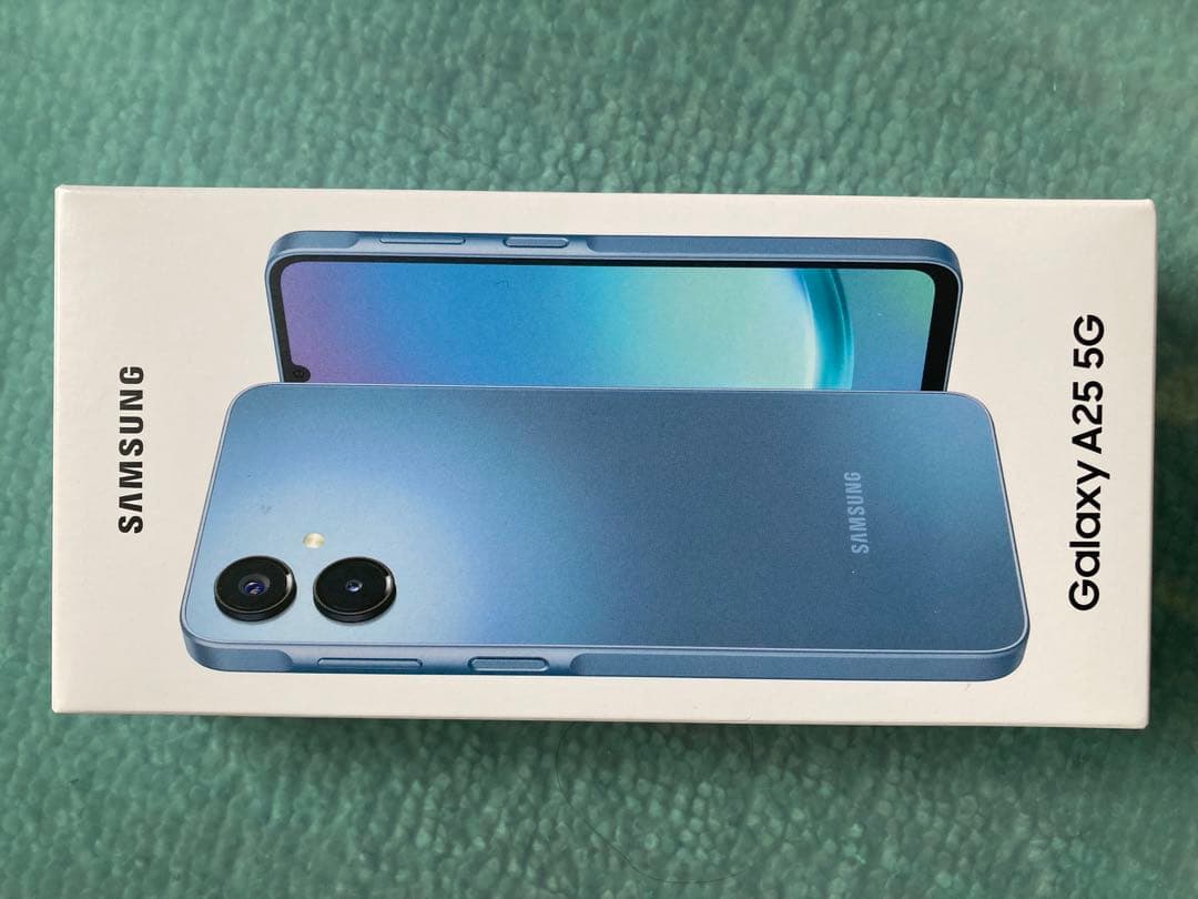 美品Samsung Galaxy A25 5Gブルー ドコモ SIMフリー白ロム