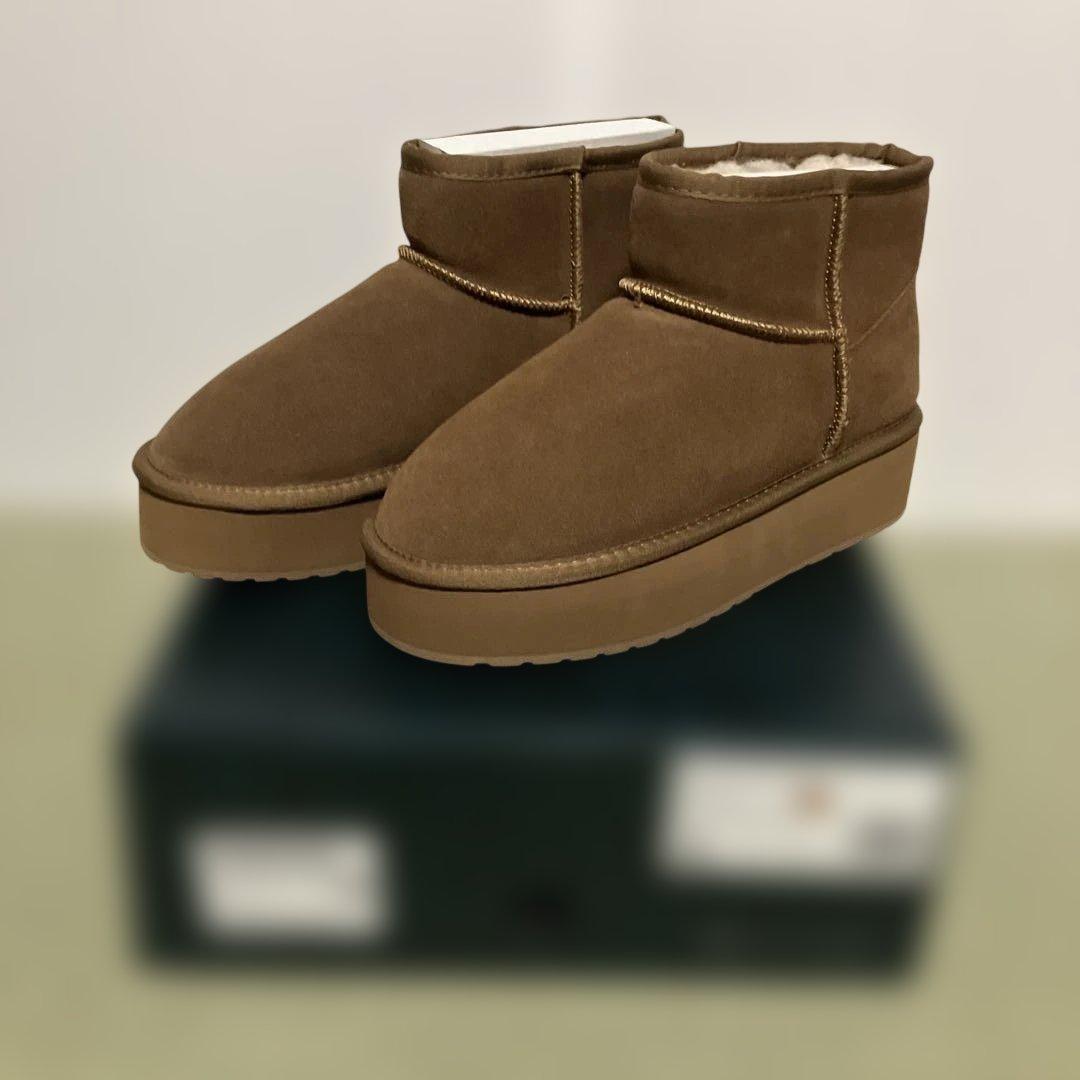 yuayuna.love.313 emu プラットフォームムートンブーツ