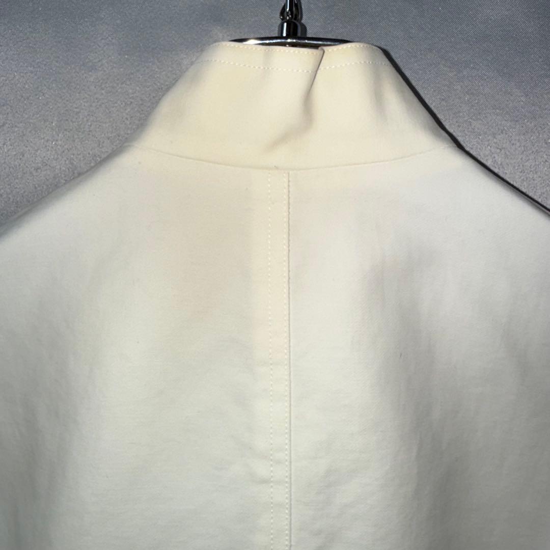 CELINE ショート丈　コットンライダース　38 ホワイト フランス製