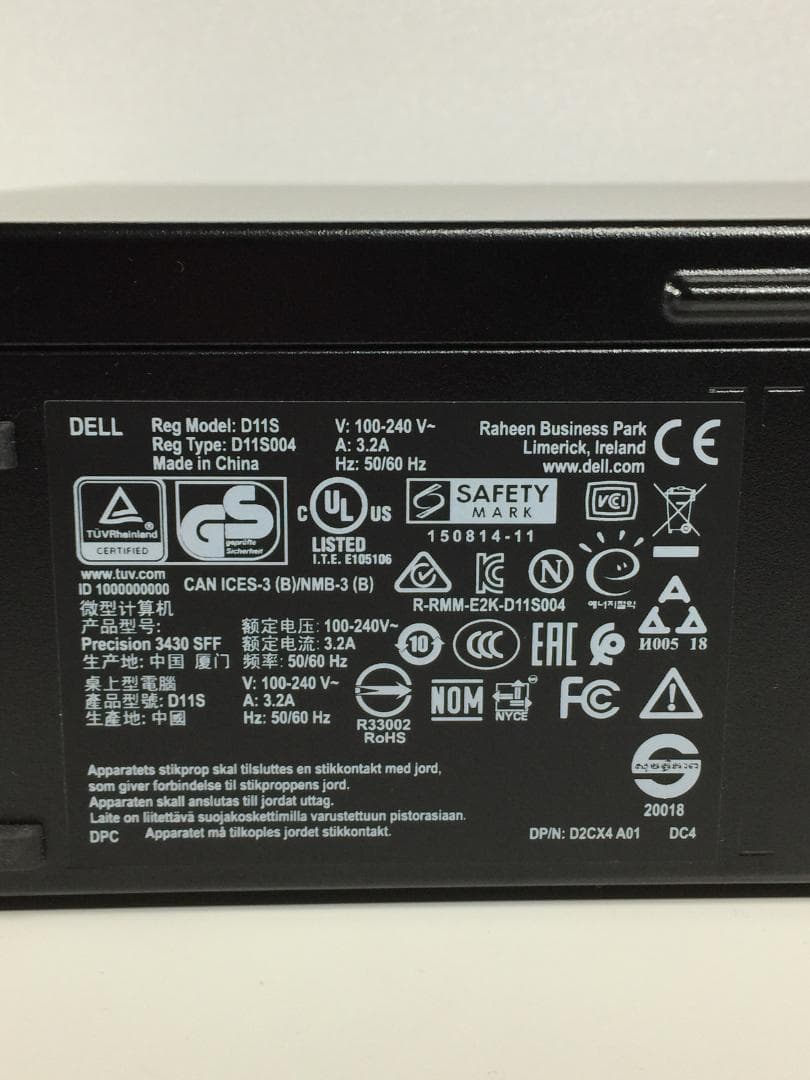 DELL Precision・Core i5-8500/8GB/1256GB②