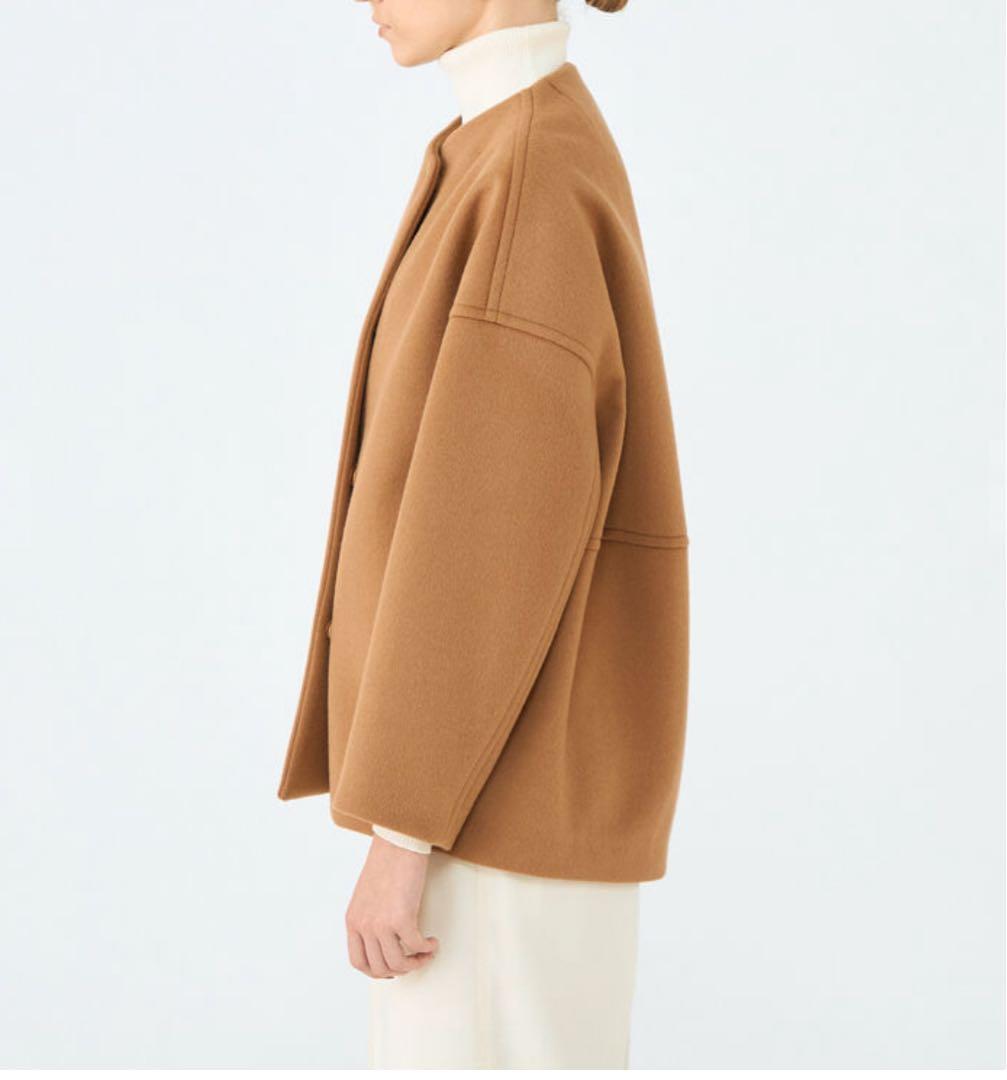 2025AW！トゥモローランド ウールカシミヤビーバー ショートコクーンコート