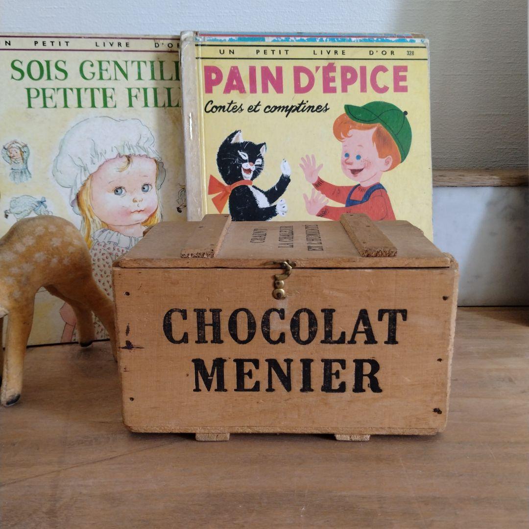 再入荷！美品ショコラティエ『ショコラムニエ』の木箱/ドール・アンティーク