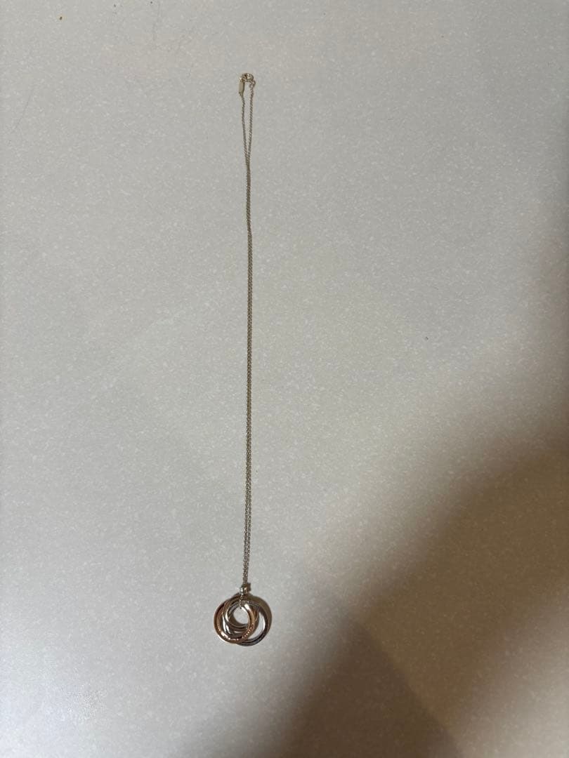 ティファニー　インターロッキング　ペンダント　国内店舗購入　チェーン長めです！