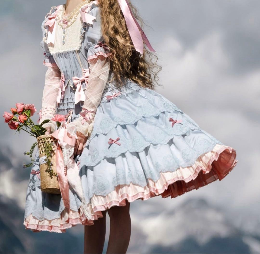 Retro Pictorical ワンピース 魔法少女風 ボンネットセット