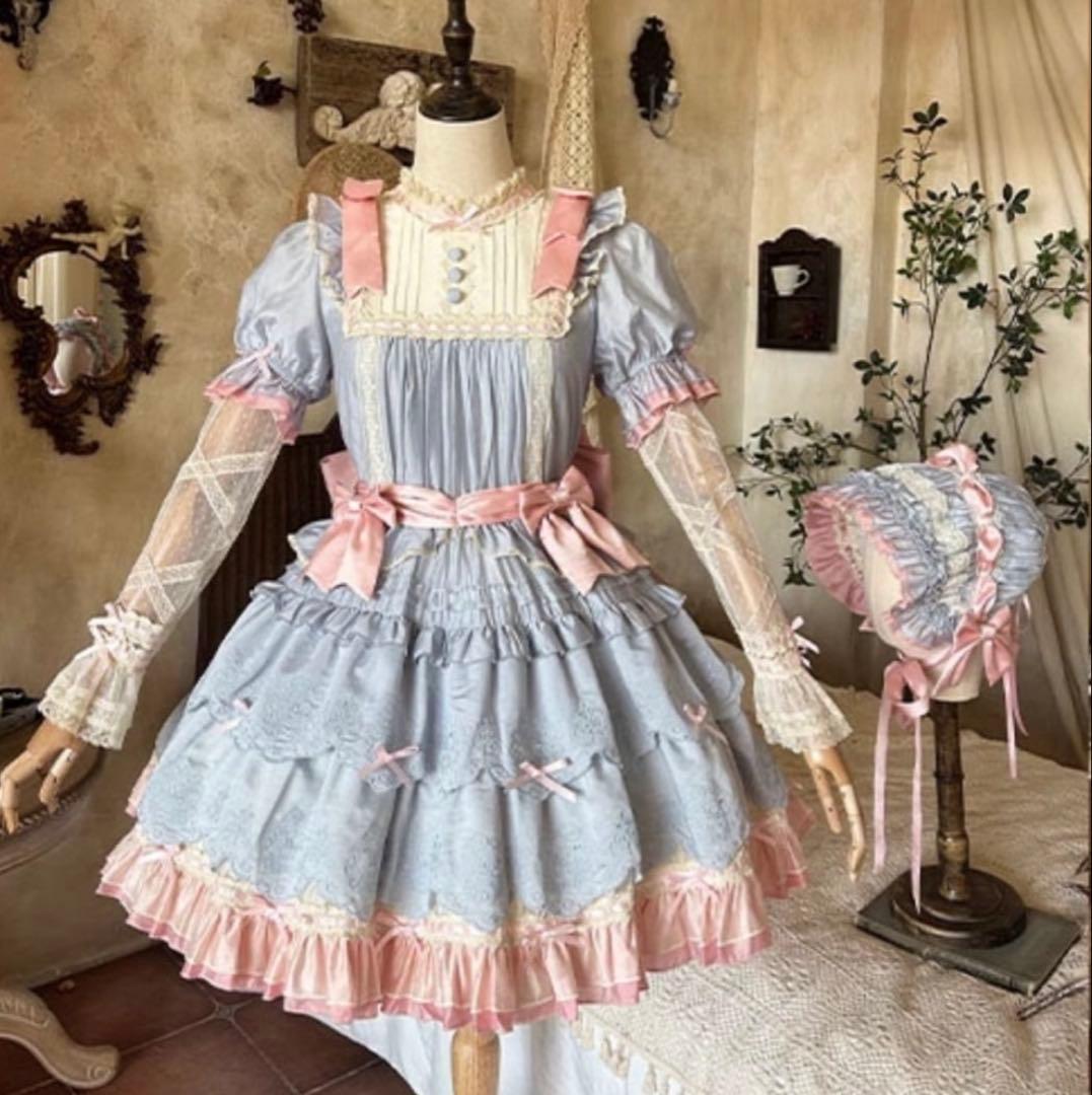 Retro Pictorical ワンピース 魔法少女風 ボンネットセット