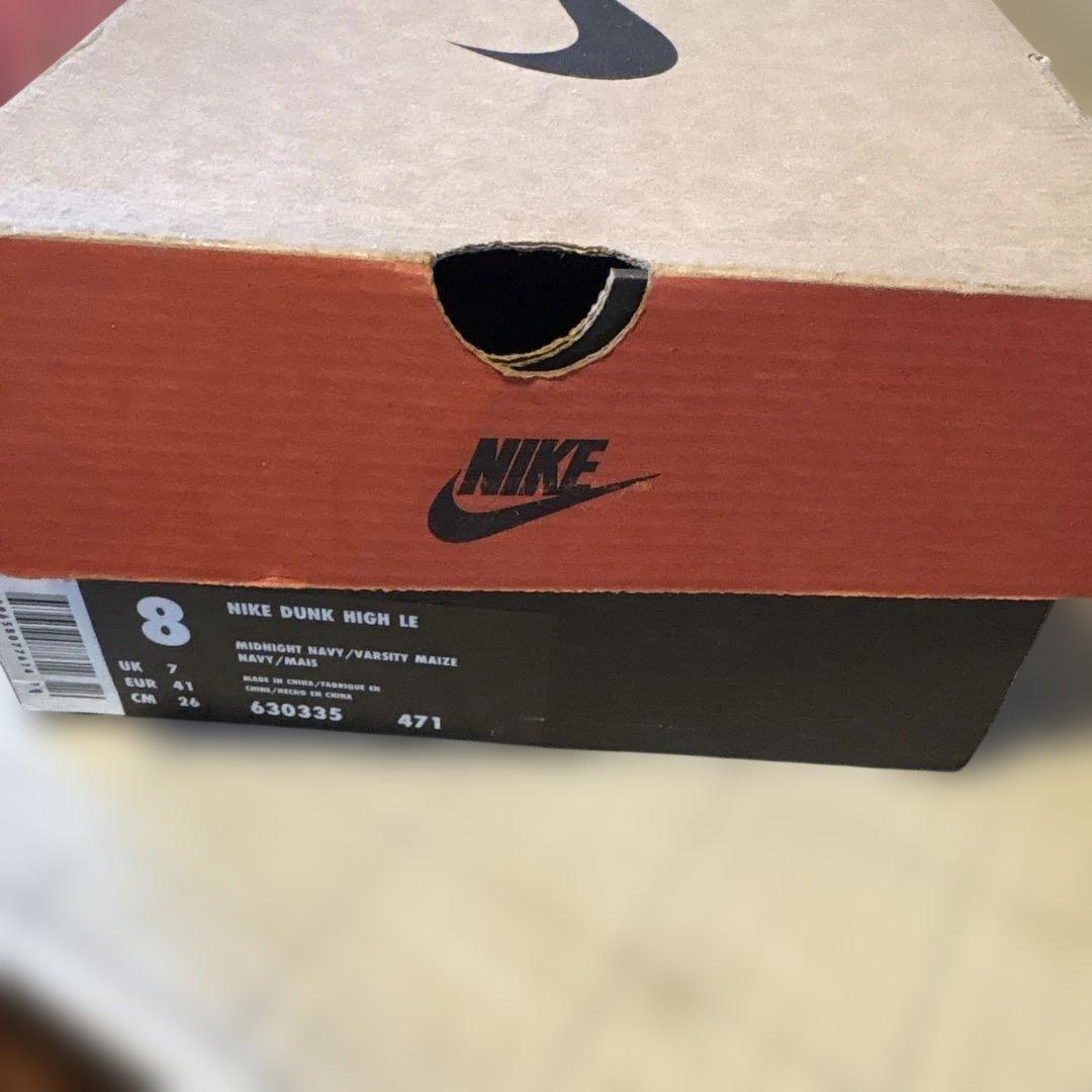 新春お年玉特価NIKE DUNK HIGH LE 8 ミシガンカラー ビンテージ