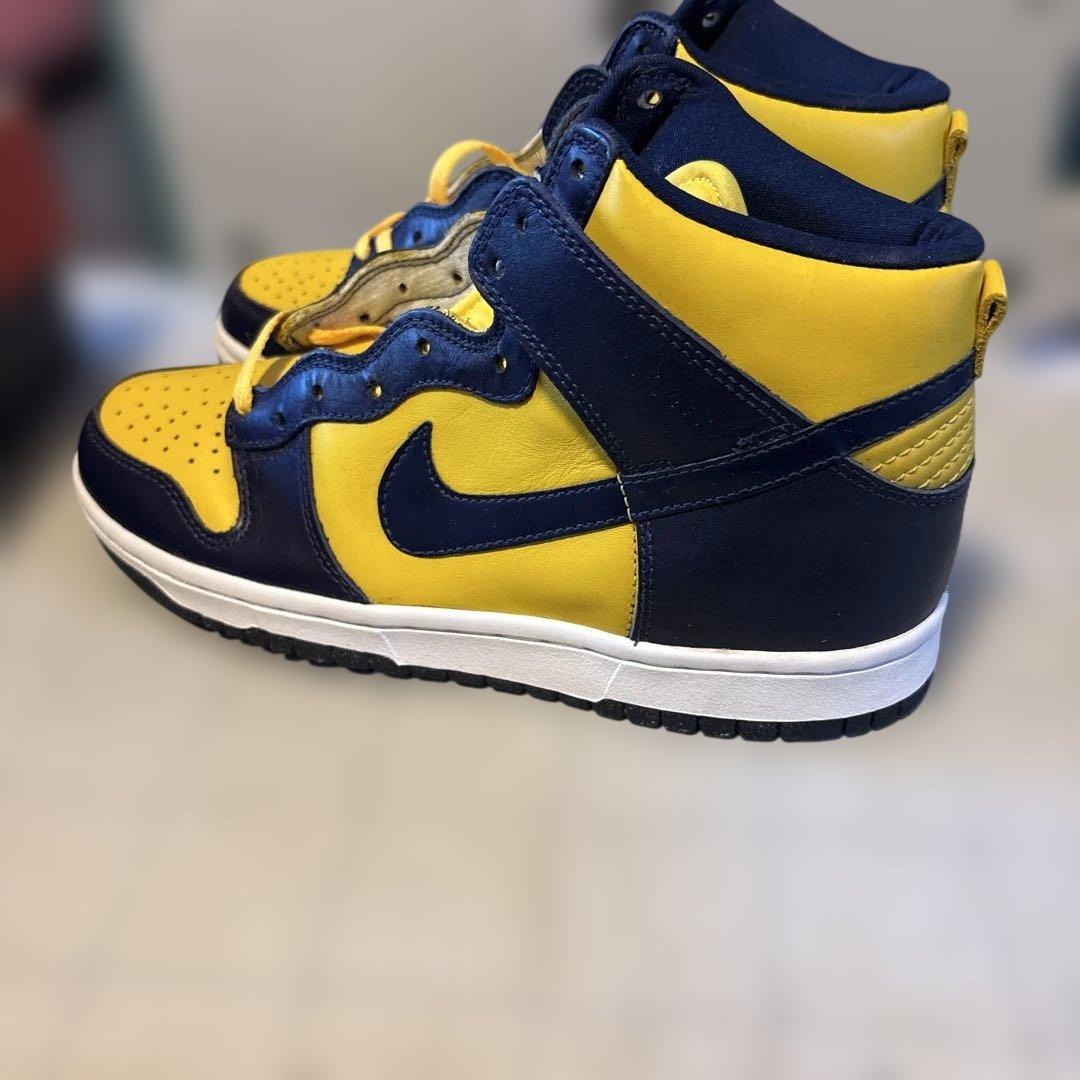 新春お年玉特価NIKE DUNK HIGH LE 8 ミシガンカラー ビンテージ