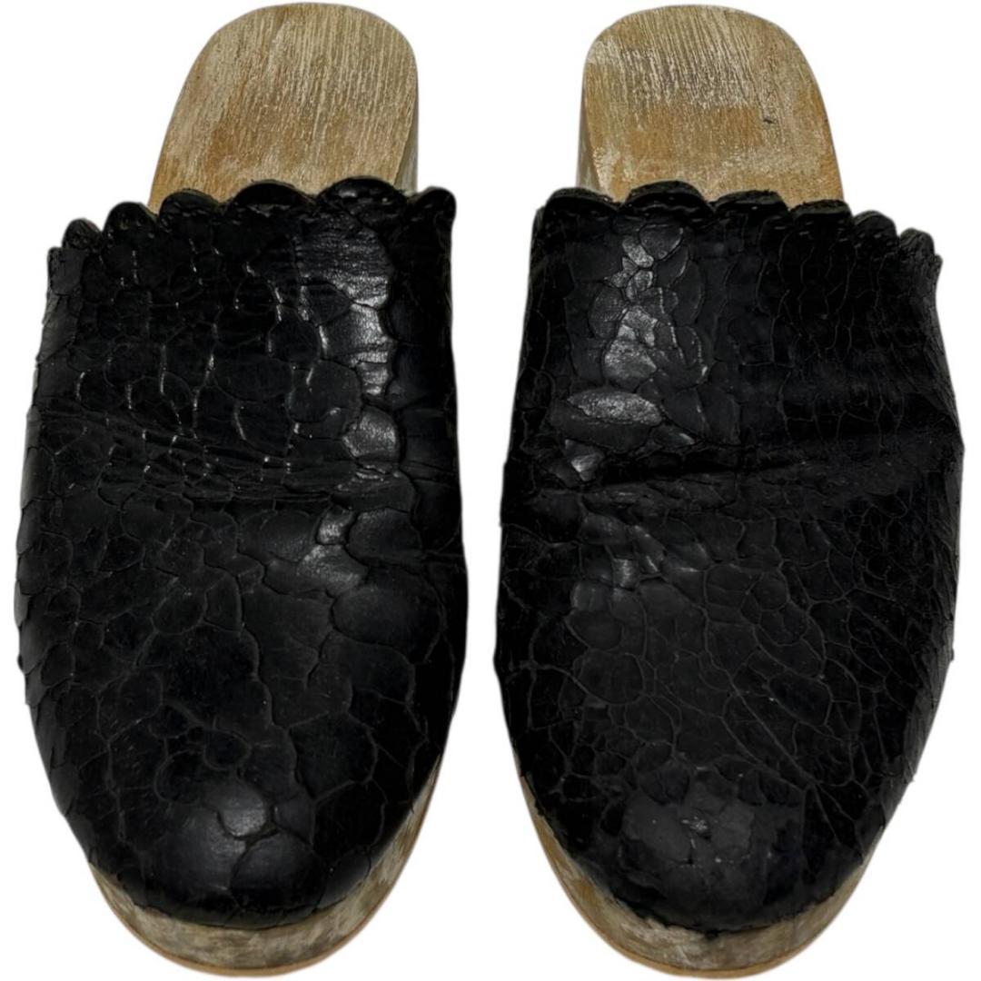 05ss but2期 アンダーカバー クラック加工 レザー シューズ xs