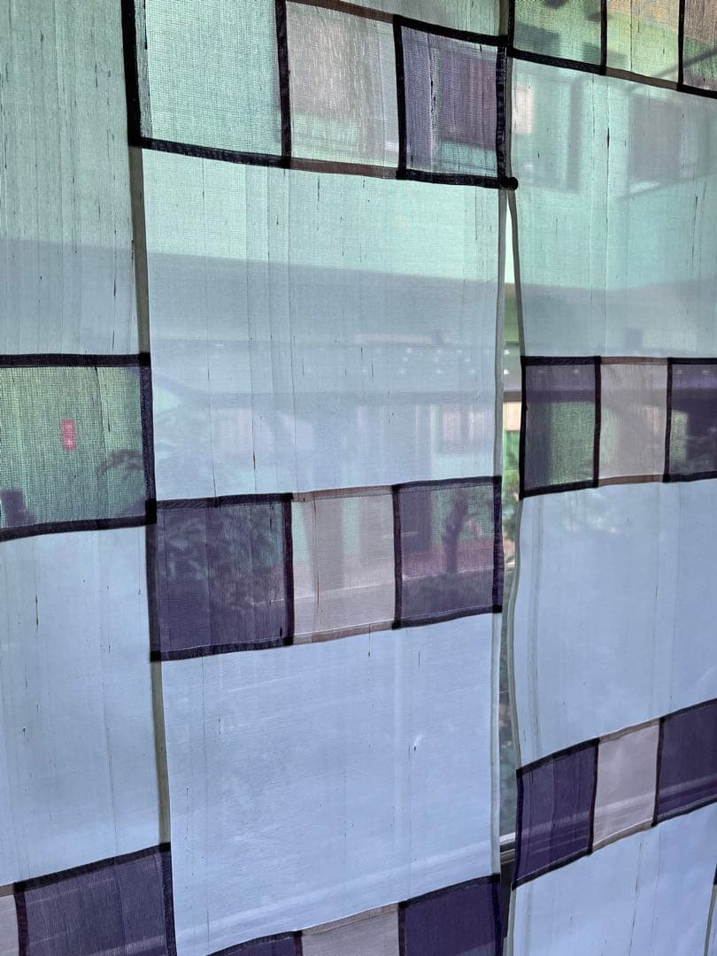 【韓国】暖簾、のれん、間仕切り、ポジャギ、オクサ、絹、ハンドメイド