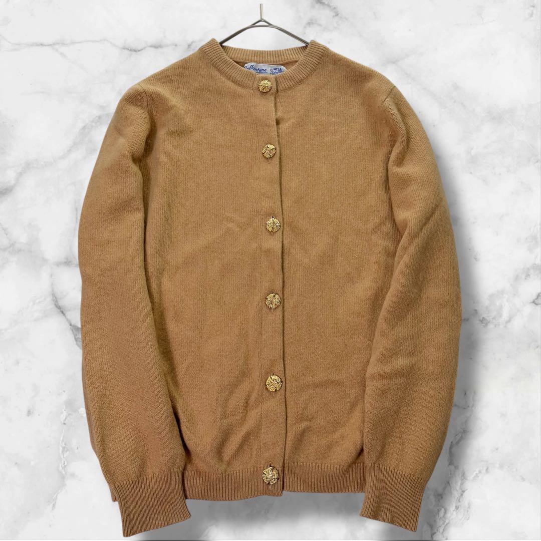 バランタイン　カーディガン　旧タグ　金ボタン　カシミヤ　スコットランド製