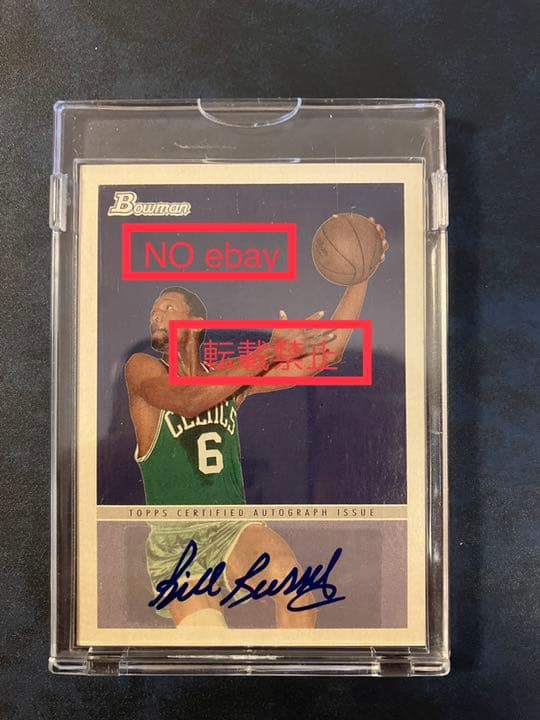 その他 topps bowman Bill Russell auto card