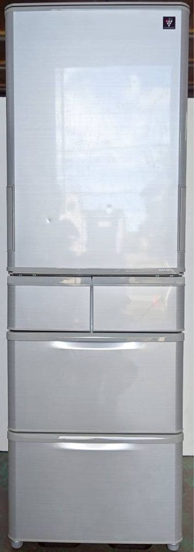 【りんまま】SHARP ノンフロン冷凍冷蔵庫 SJ-W412F-S