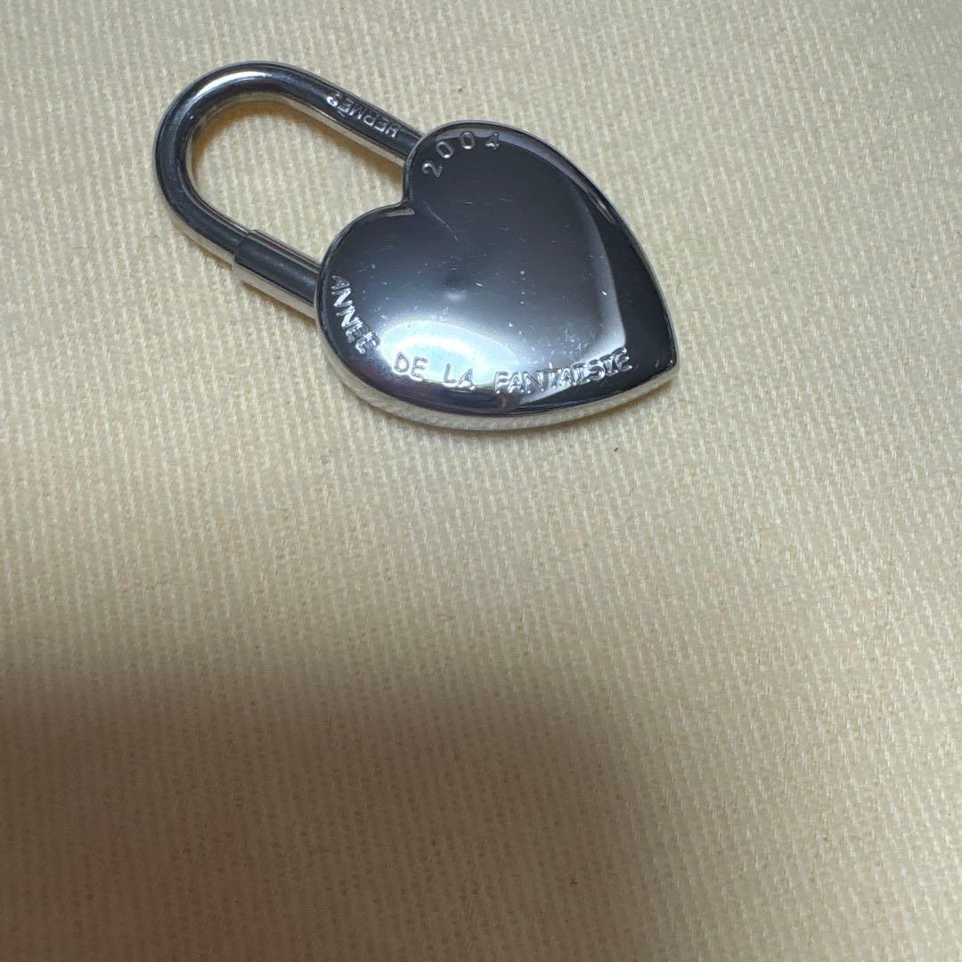 エルメス　ファンタジーハート型ロック　シルバー