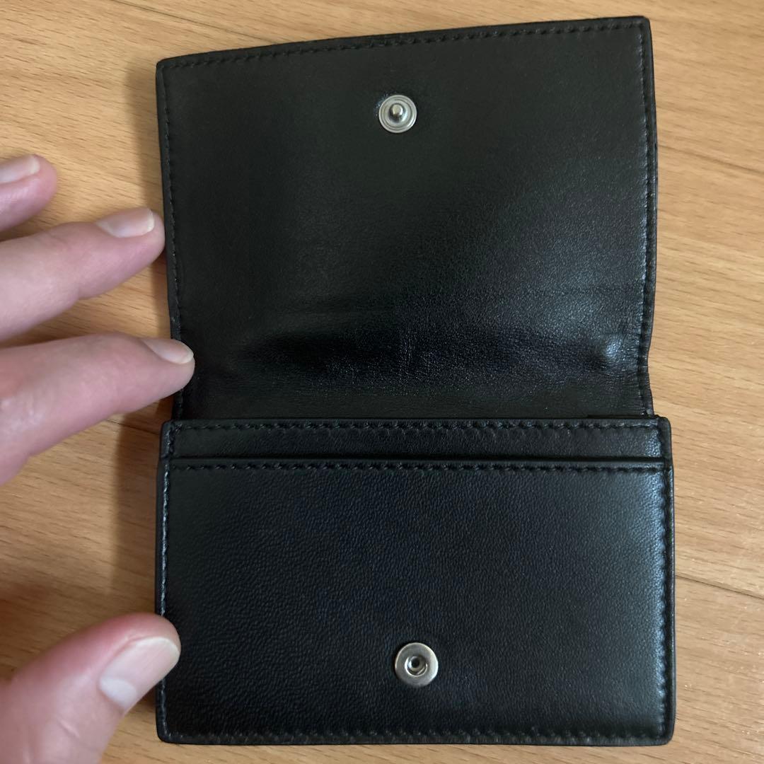 黒 レザー 名刺入れ ボッテガ