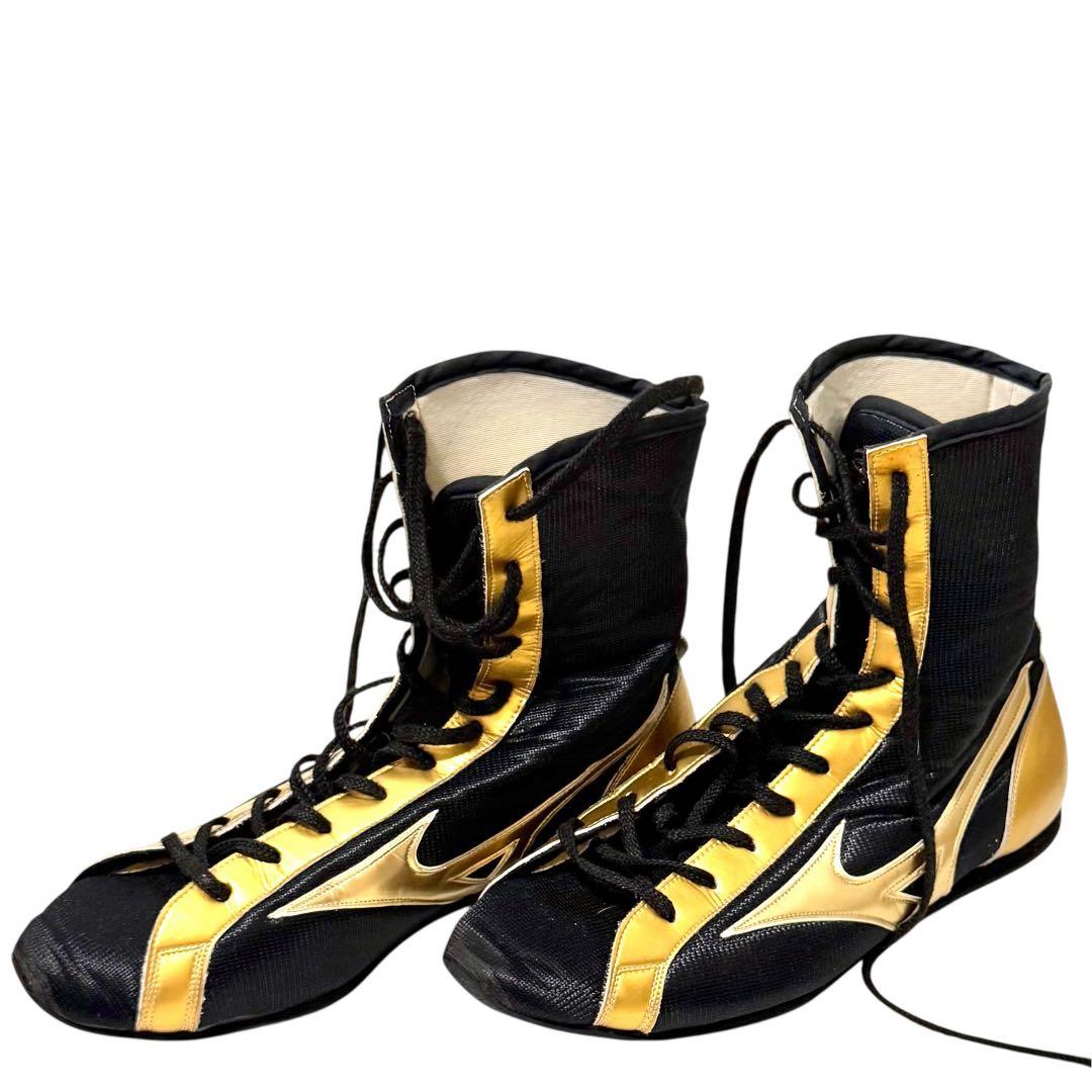 『未使用品』Mizuno ボクシングシューズ ブラック/ゴールド