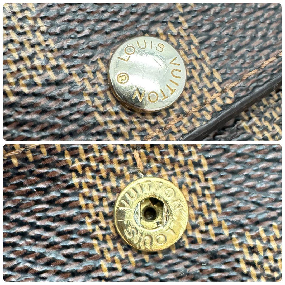 美品✨️ルイヴィトン　ダミエ　エベヌ　ポルトフォイユ　サラ　長財布　カード１０枚