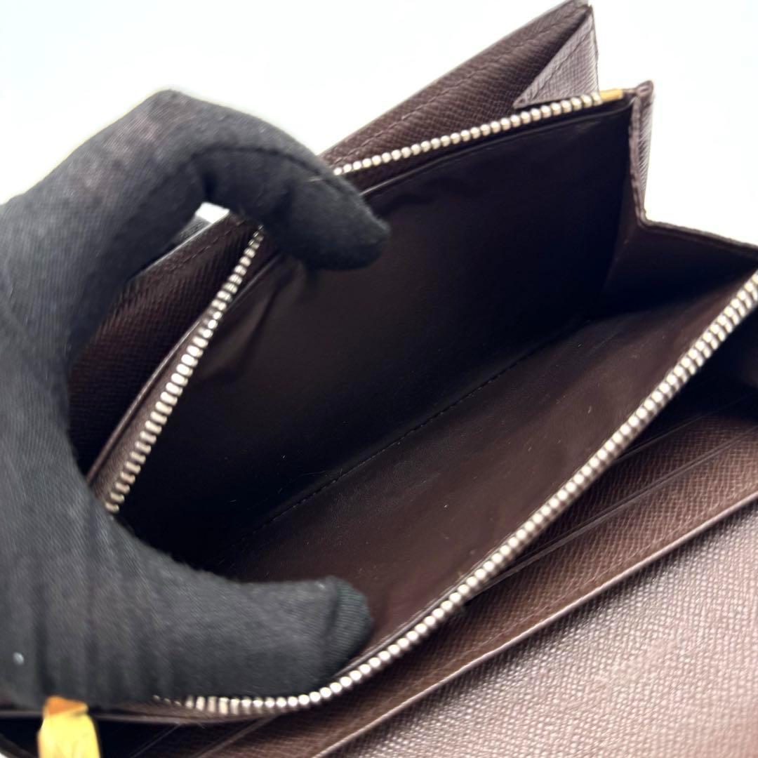 美品✨️ルイヴィトン　ダミエ　エベヌ　ポルトフォイユ　サラ　長財布　カード１０枚