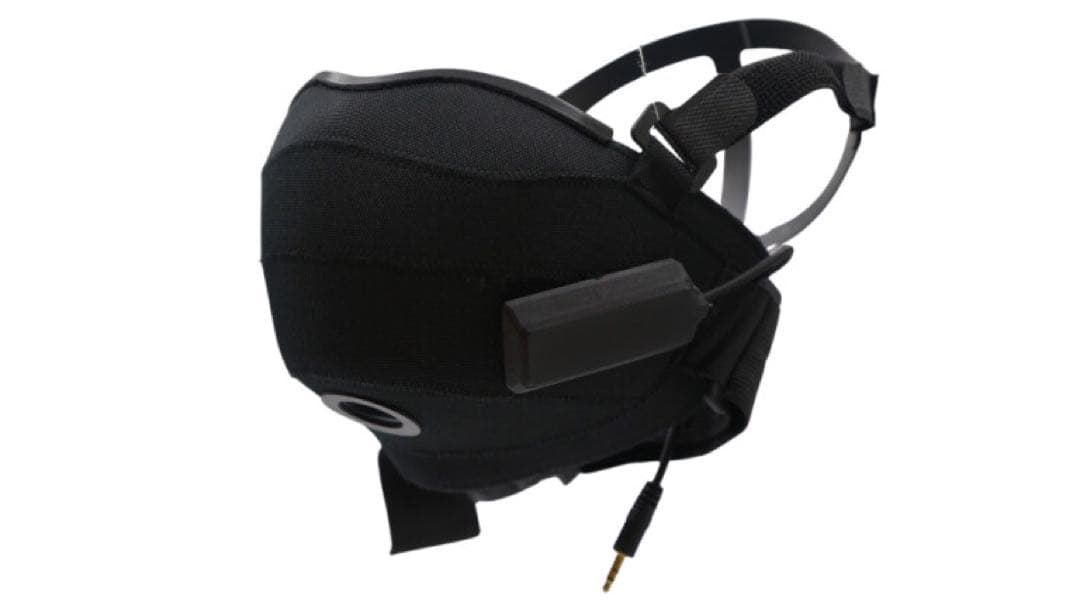 マイク付きゲーミング防音マスク『OMBRA v2』 M-Lサイズ 左マイク