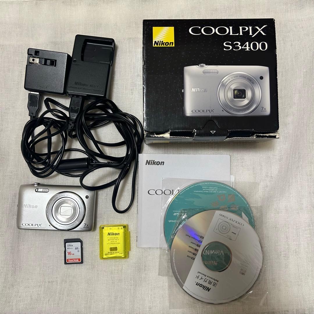 Nikon COOLPIX S3400 デジタルカメラ