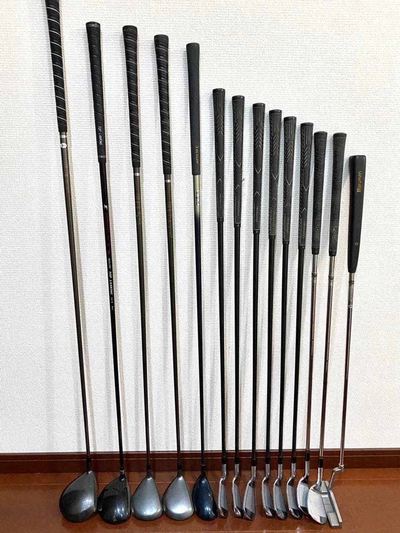 【初心者向け】ゴルフ フルセット メンズ キャディーバック付き14本