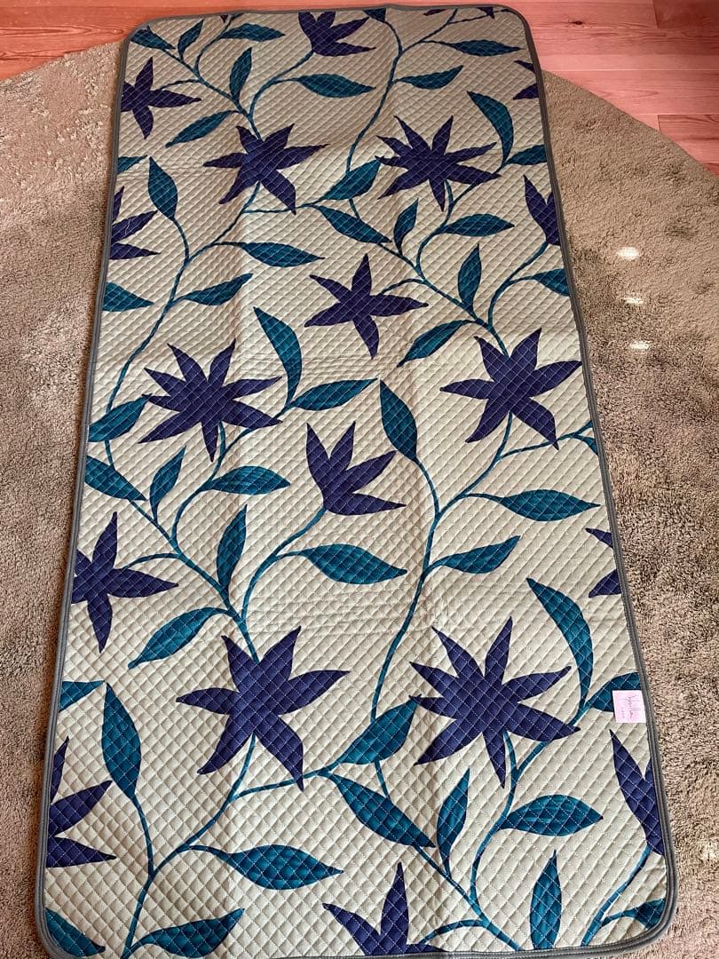 2枚セット【シビラ】ポコポコ敷パッド　100×205 フローレス BE G