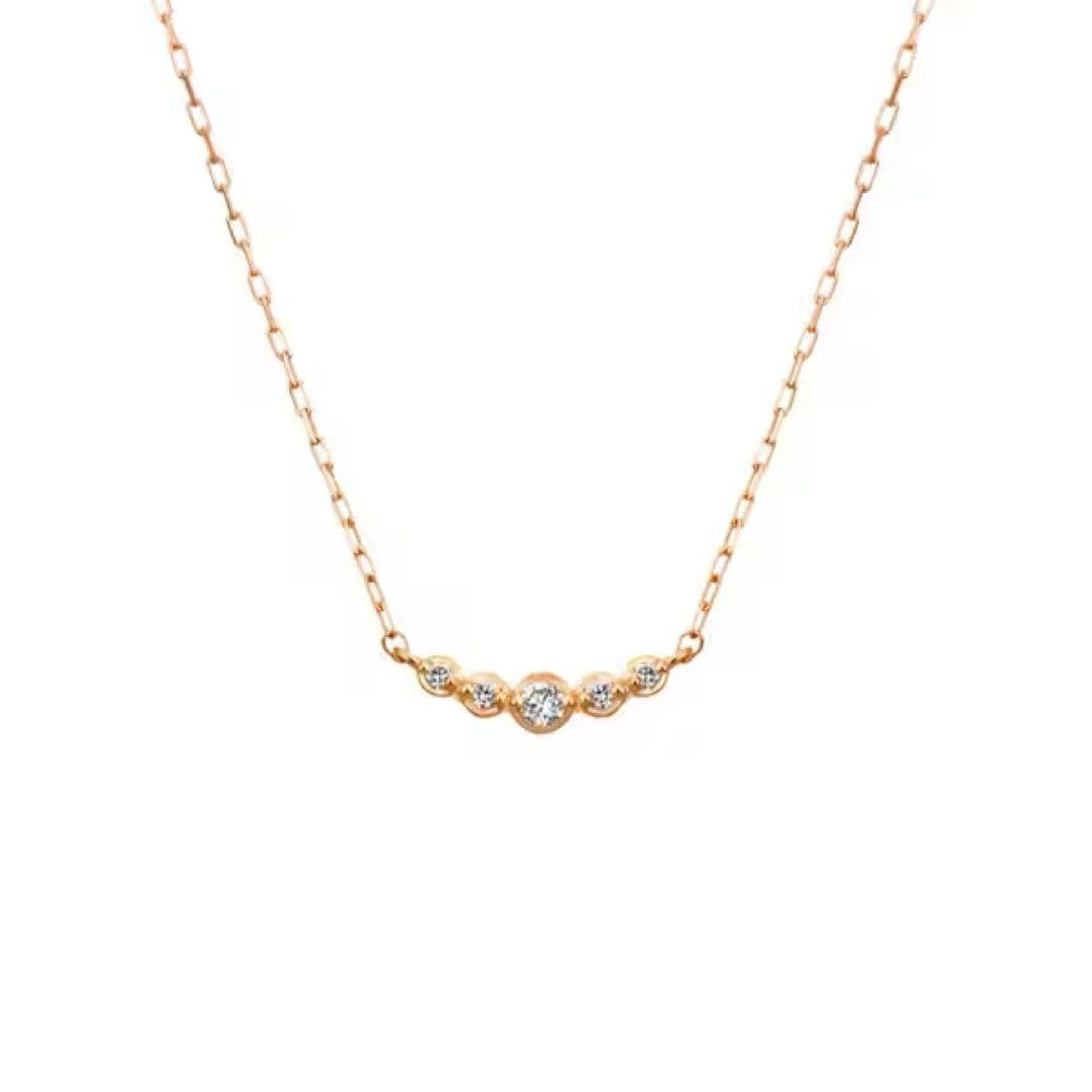 K10 ピンクゴールドネックレス ４℃