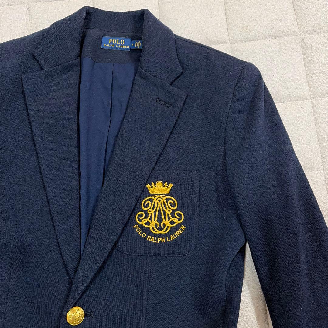 neneさま専用ポロラルフローレン ジャケット　紺ブレ　金ボタン　エンブレム　4