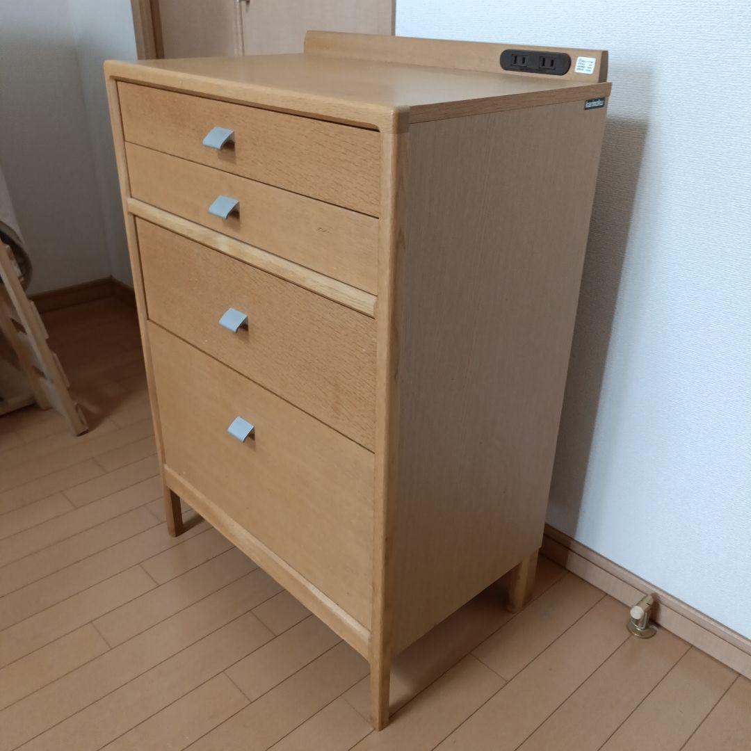 カリモク 小型キャビネットfor FAX プリンター 電話 ベッドサイド