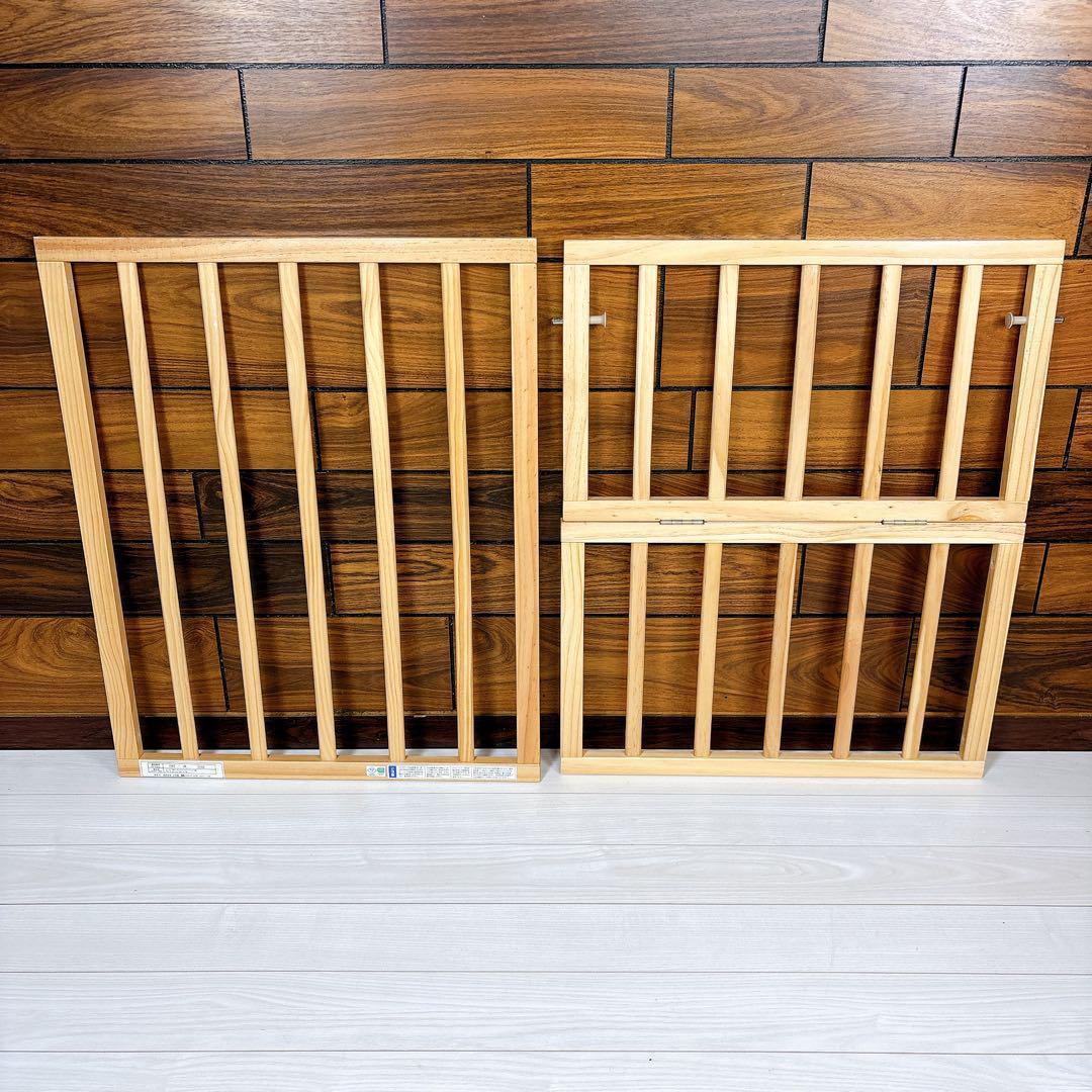 【美品】大和屋 トール Wオープン ミニベビーベッド ミニサイズ ナチュラル