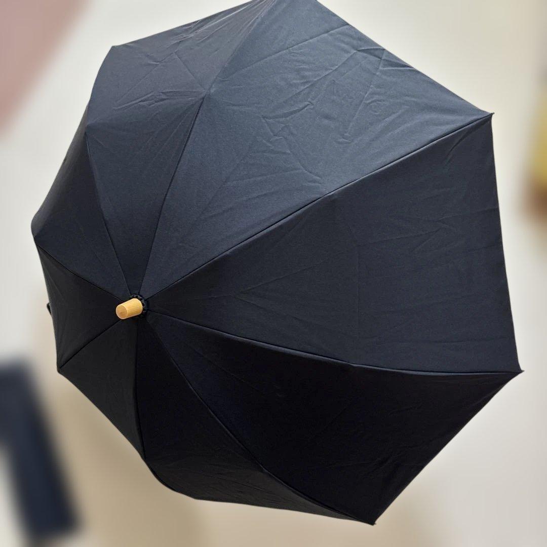 サンバリア　折りたたみ日傘　２段折 / 無地　ブラック