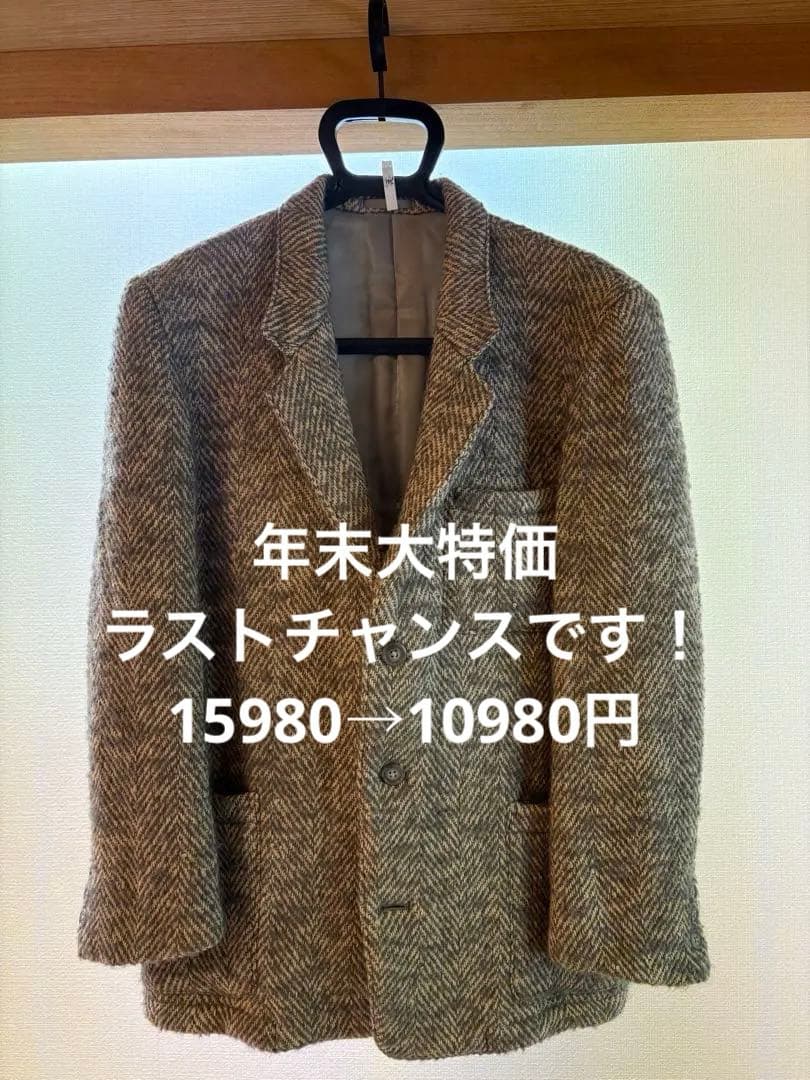 Y’s for men ヘリンボーン柄 ウールジャケット 90s