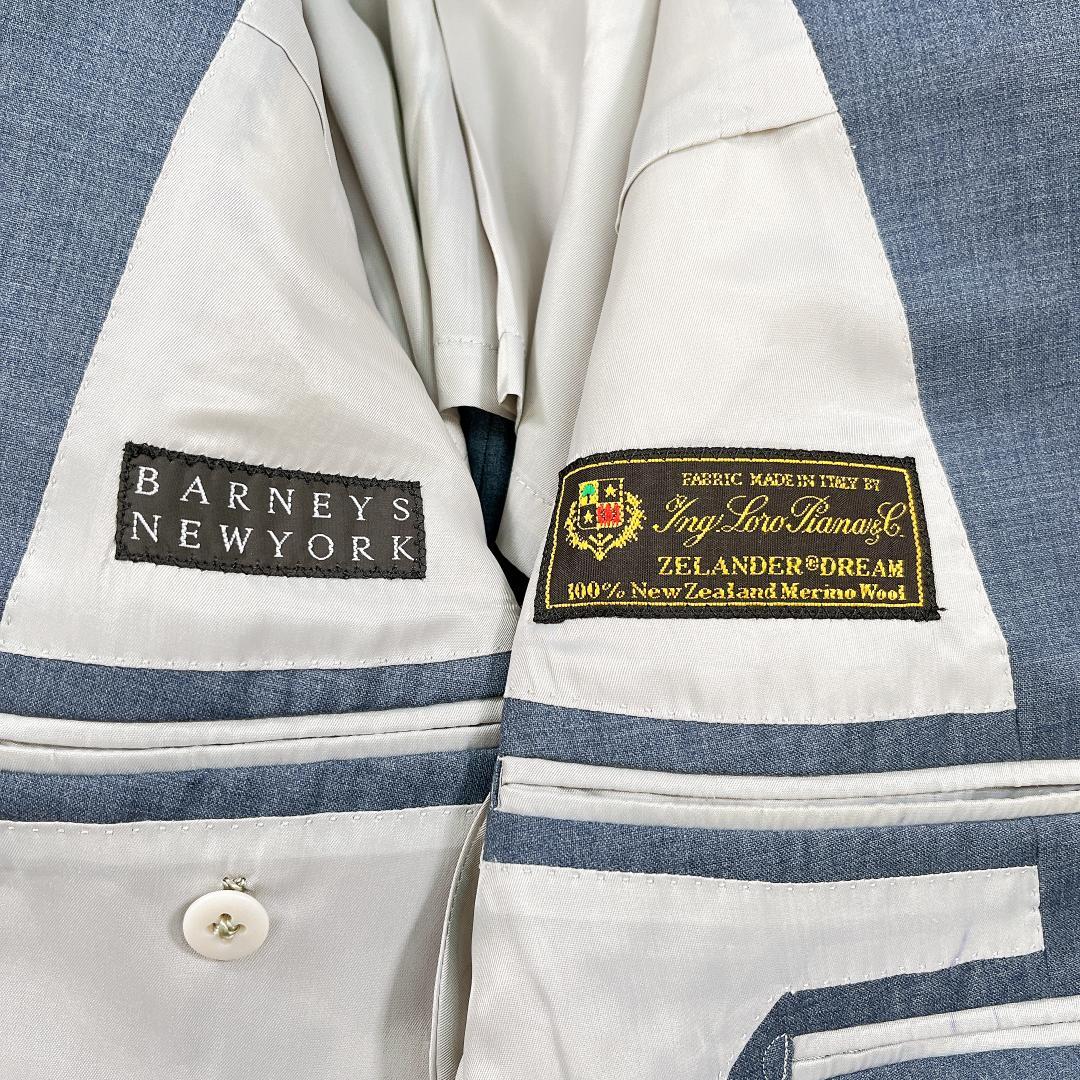 バーニーズニューヨーク ビジネススーツ ブルーグレー 46 ロロピアーナ