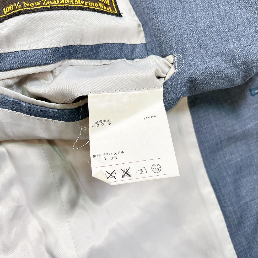 バーニーズニューヨーク ビジネススーツ ブルーグレー 46 ロロピアーナ