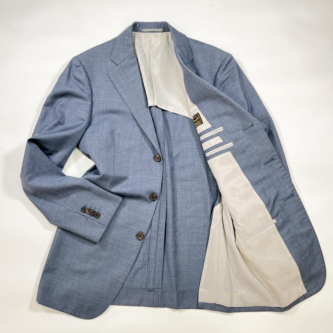 バーニーズニューヨーク ビジネススーツ ブルーグレー 46 ロロピアーナ