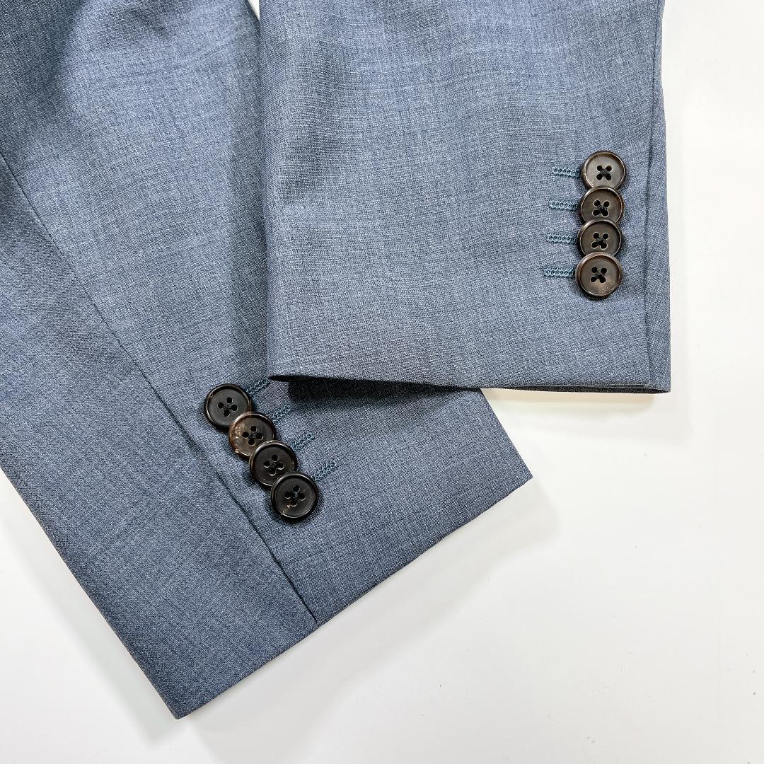 バーニーズニューヨーク ビジネススーツ ブルーグレー 46 ロロピアーナ