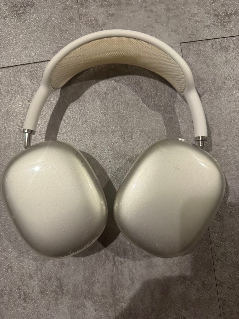 シルバー ワイヤレスヘッドフォン 本体