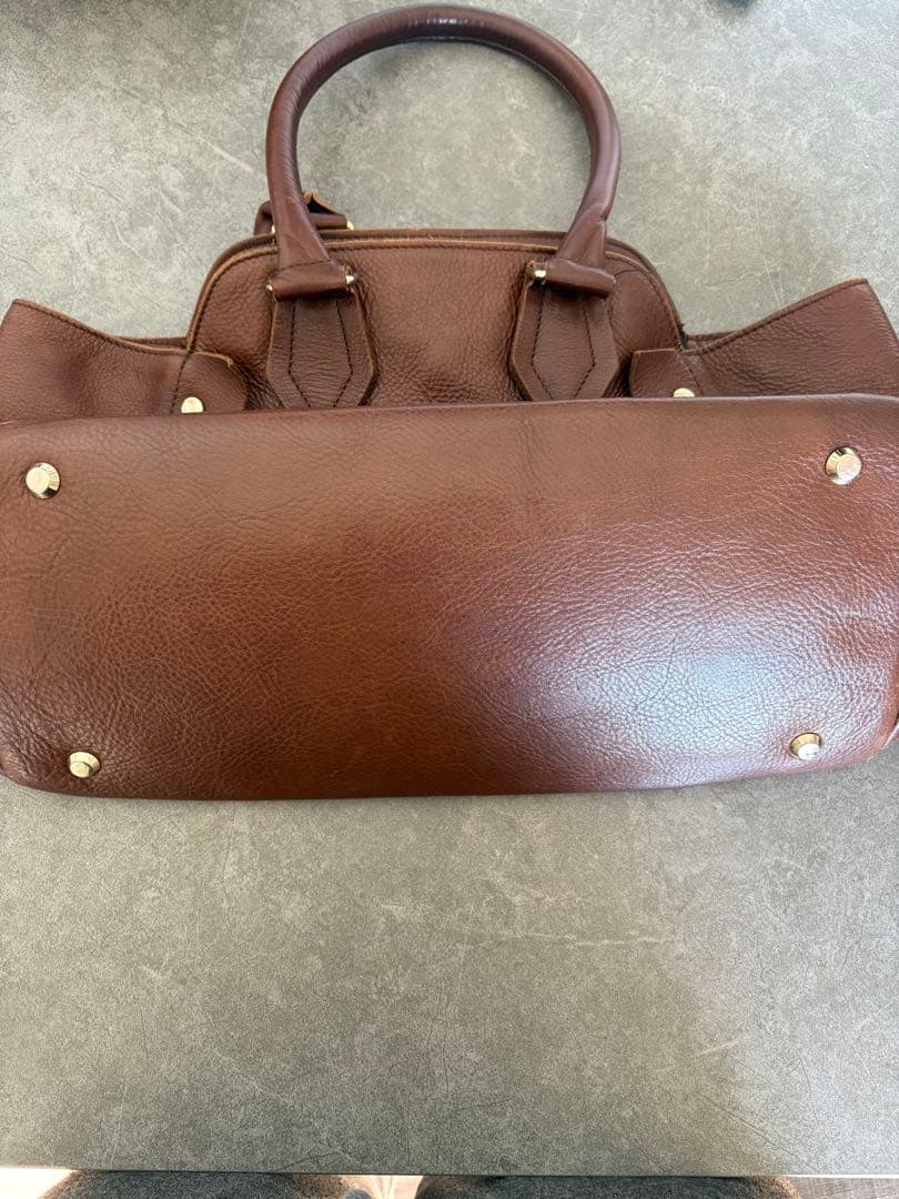 Vivienne Westwoodブラウンレザー ハンドバッグ
