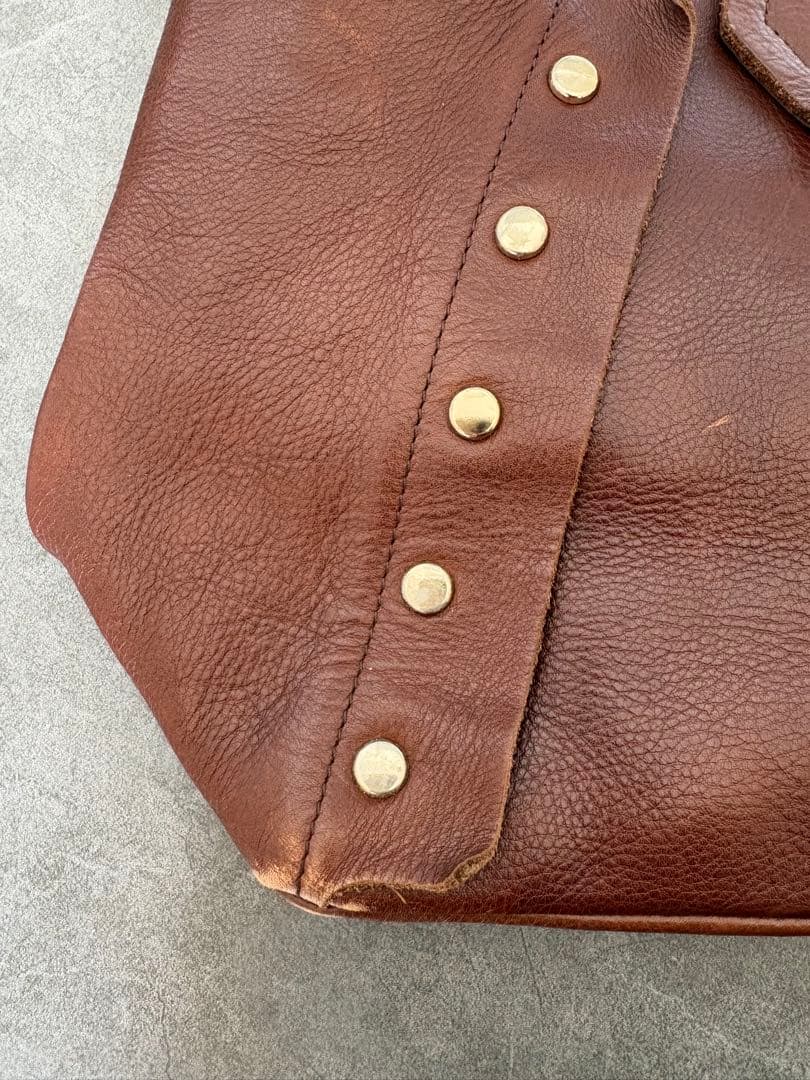 Vivienne Westwoodブラウンレザー ハンドバッグ