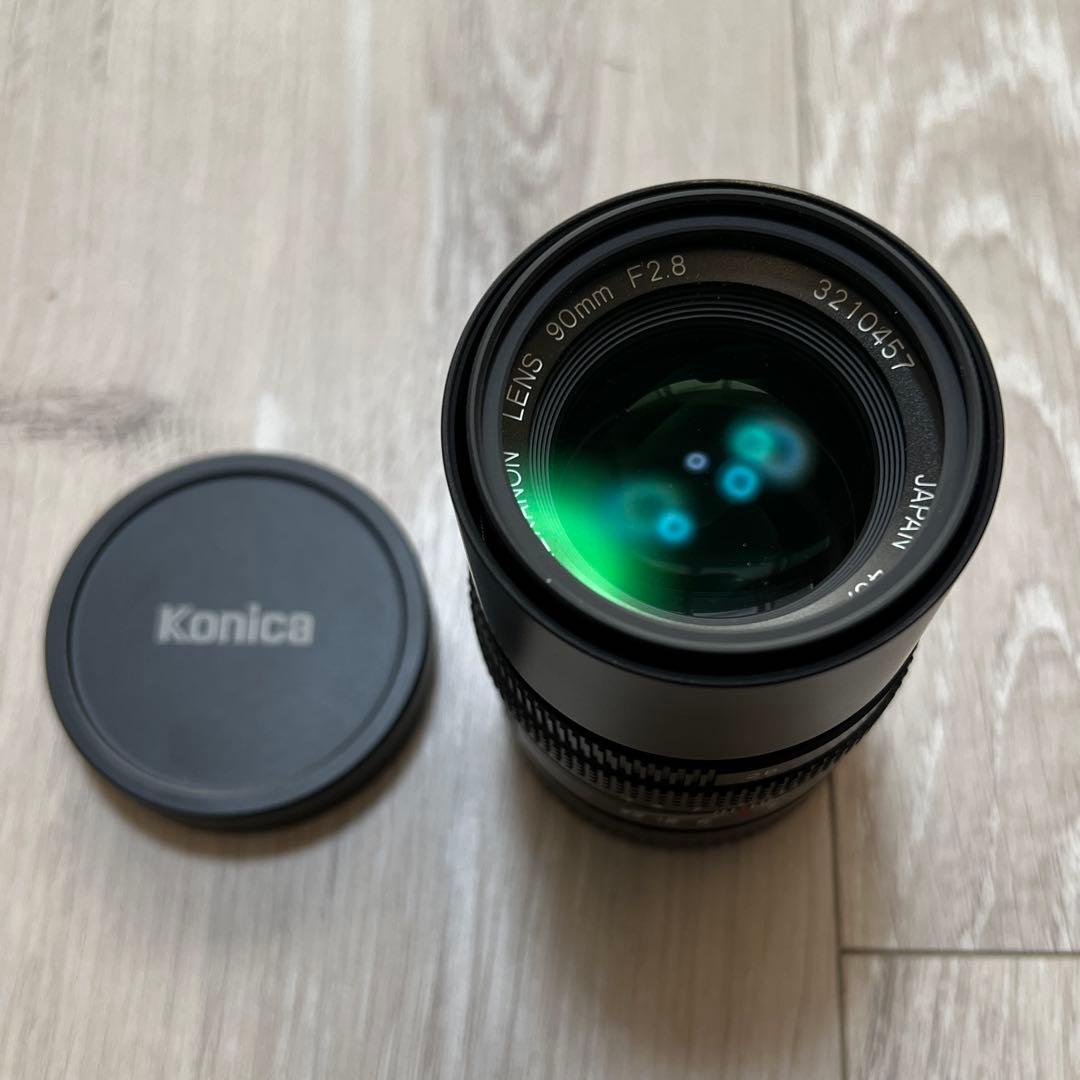Konica M-Hexanon 90mm F2.8 レンズ 箱付き