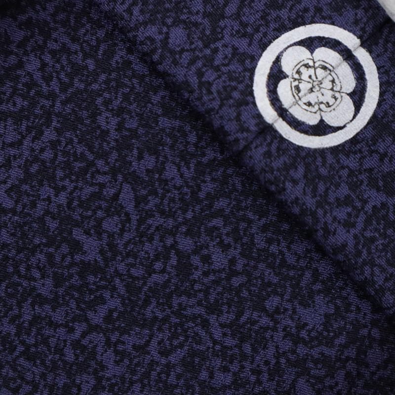 Chikuwa★裄直し■小紋『松井青々』黒紫■◆袷正絹着物◆KA11-12