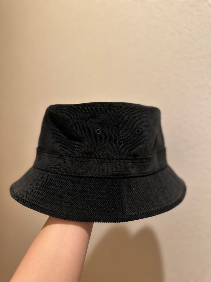 BURBERRY GOLF コーデュロイ バケットハット ブラック