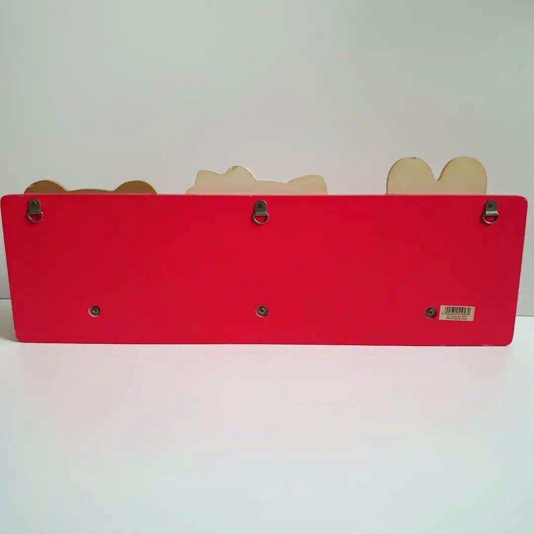 稀少SANRIO Hello Kitty 赤シリーズ木製ウッドフック1999年製