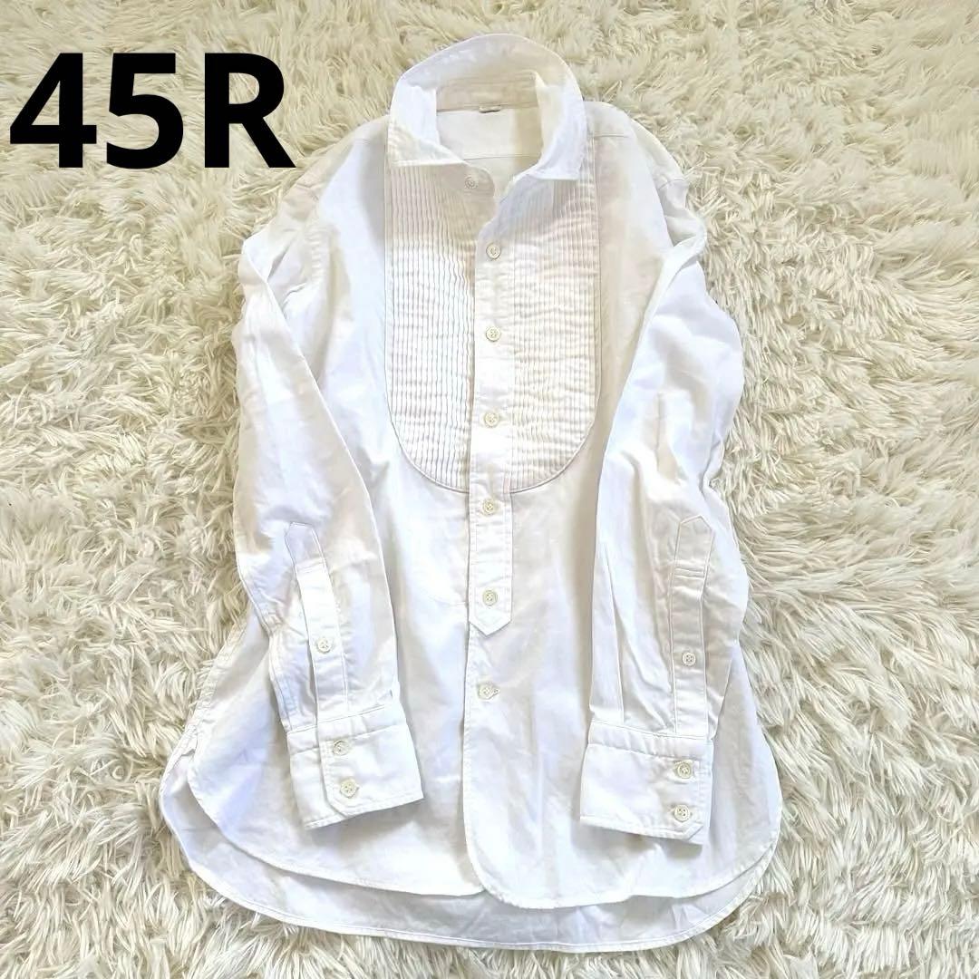 45R 100番双糸オックスフォード ピンタックシャツ 定価38500円