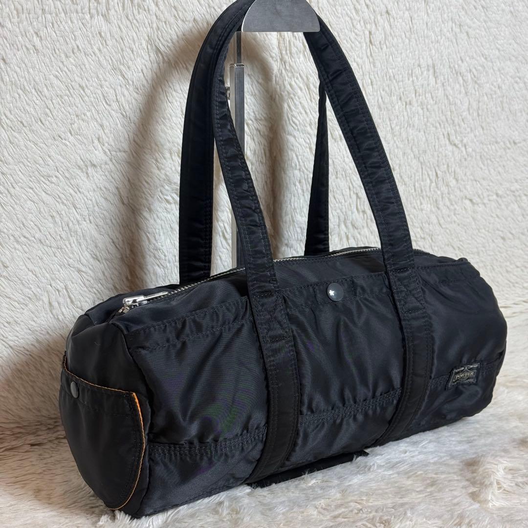 美品　PORTER　ポーター　タンカー　ミニボストンバッグ　Lサイズ　ブラック
