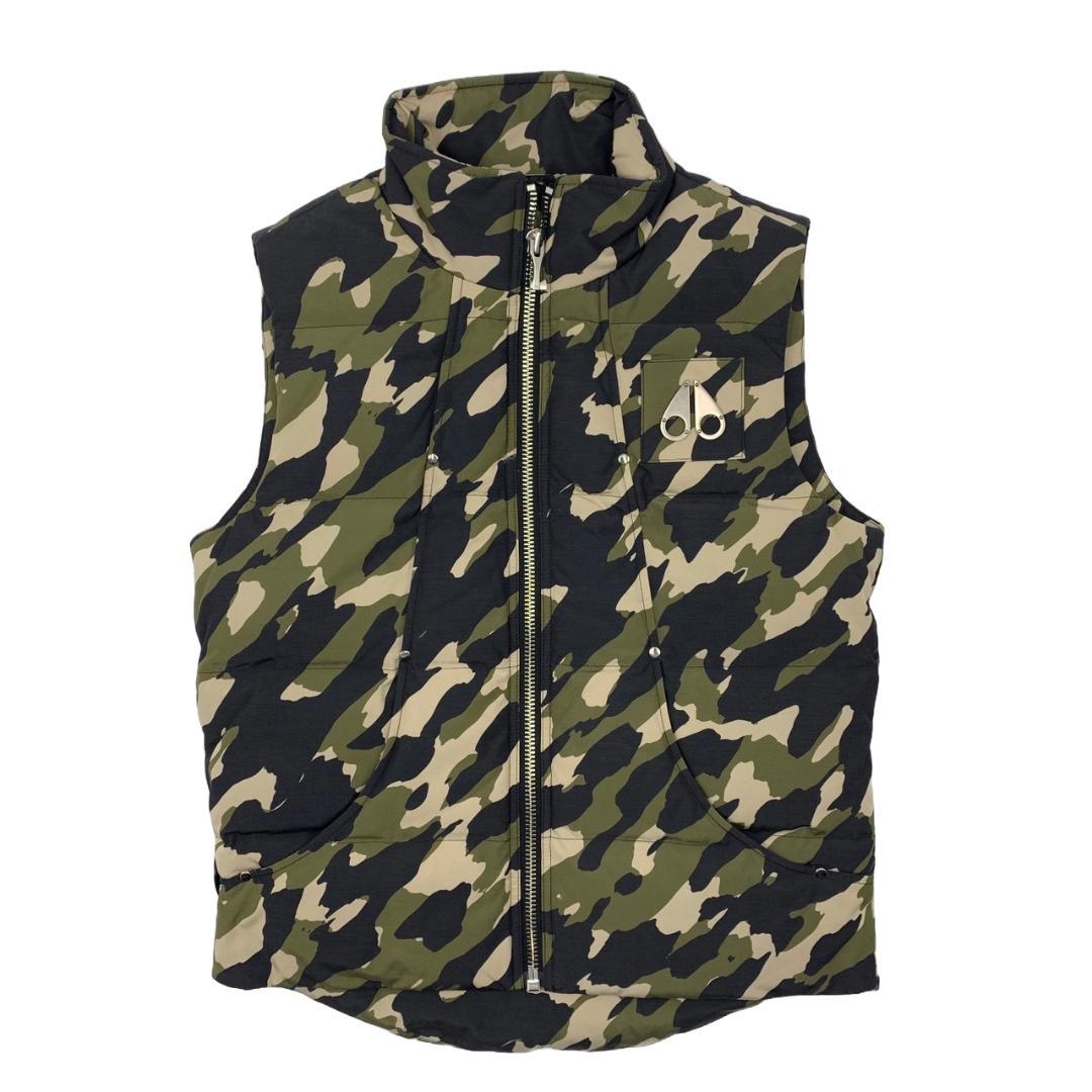 新品◆ムースナックルズ◆ダウンベスト◆カモフラージュ柄◆迷彩柄◆カモ柄