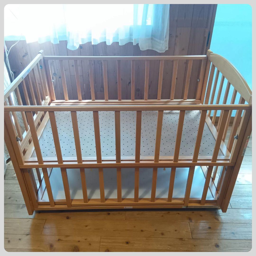 ヤマサキ　ベビーベッドスリーオープンベッド b-side⭐︎artbayern様用