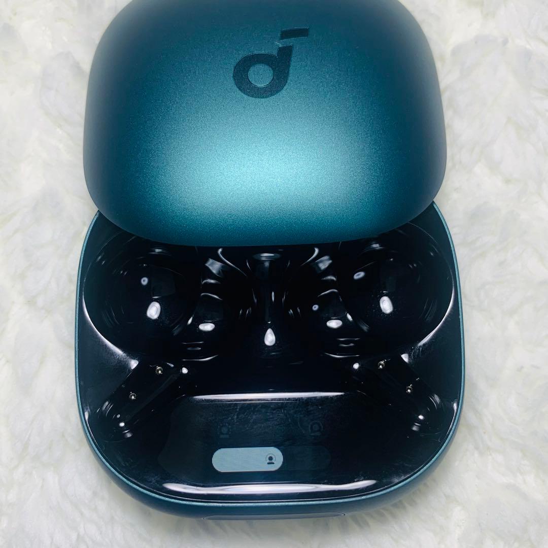 美品 Anker Liberty4Pro ディープグリーン 充電ケース　2