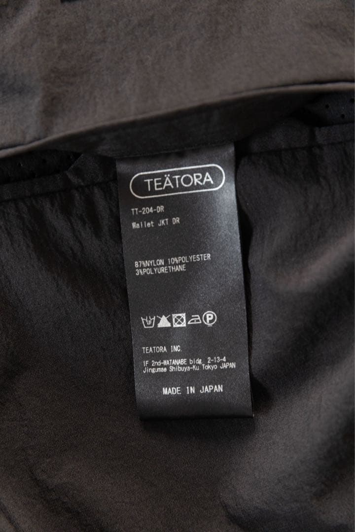 TEATORA WALLET JKT & PANTS 【美品 クリーニング済】