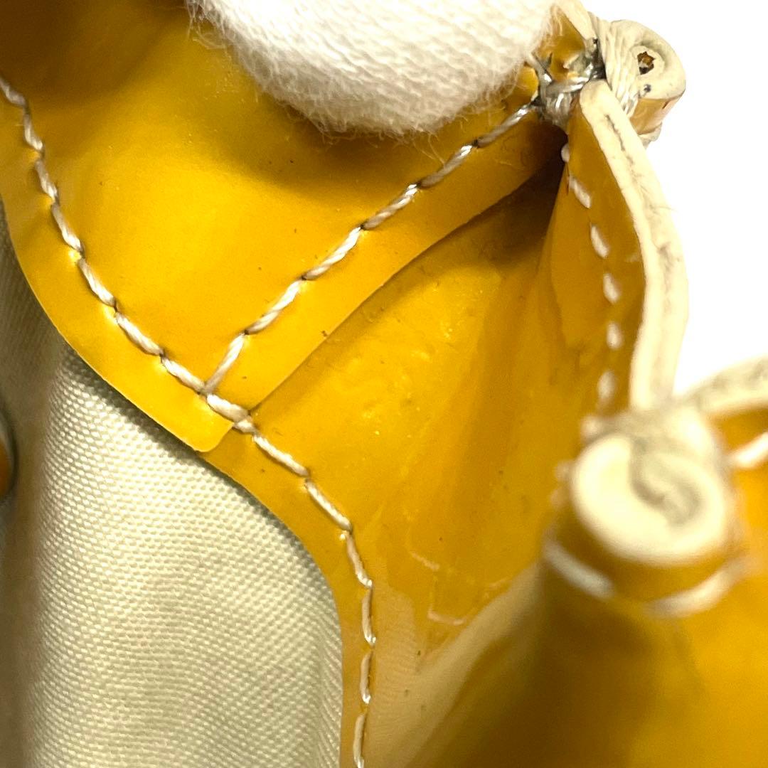 ルイヴィトン ハンドバッグ ヴェルニ ウィルシャー モノグラム イエロー